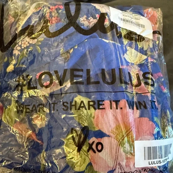 Lulu's Blue Floral Maxi Dress with Pink and Green Accents - Picture 9 of 10